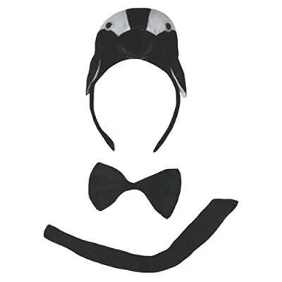 Abbildung von Petitebelle 3d Stirnband Bowtie Schwanz Kostüm für Erwachsene Einheitsgröße Penguin