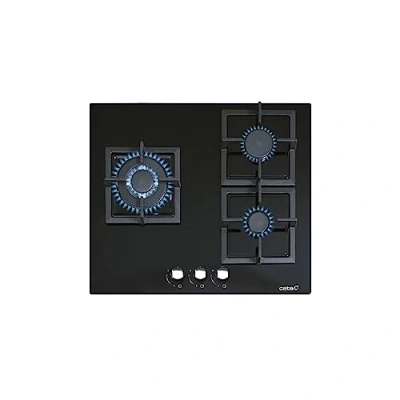 Abbildung von SCI 6021 BK Gasherd mit Butangas und 3 Gaskochfeldern 1 Dreifache Krone Geeignet für das Kochen Erdgas 59 cm Breite Gesamtleistung 6,25 kW Brenner Grills Gas aus Eisen Cata
