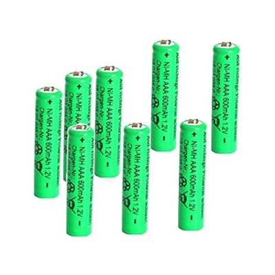 Abbildung von Solar Akku leistungsstarke wiederaufladbare Batterien NiMH AAA (Akku 8 Stück)