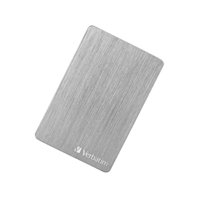 Abbildung von Verbatim Store &#039;n&#039; Go ALU Slim, 2 TB, Silber, Externe Festplatte, USB 3.2 GEN 1, Festplatte extern aus Aluminium, für Windows &amp; Mac OS X, tragbare
