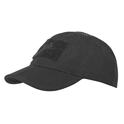 Abbildung von Helikon Tex Herren Kappe, faltbar, Baseball Cap Faltmütze Polycotton Ripstop Adaptive grün, Schwarz, Einheitsgröße