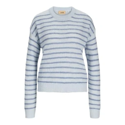 Abbildung von JJXX Jxpenelope CREW NECK Strickpullover, Damen, Größe: XS, Skyway stripescoronet blue