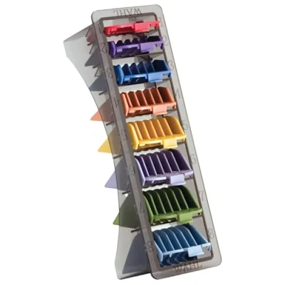 Abbildung von Shaving Factory Wahl Clipper Cutting Guides (coloured), 1er Pack (1 x 8 Stück)