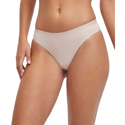 Abbildung von FALKE Damen Daily Comfort 2 Pack W TH Baumwolle atmungsaktiv Stück Tangahöschen, Beige (Vale 4016), M (2er Pack)