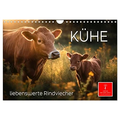 Abbildung von Kühe liebenswerte Rindviecher (Wandkalender 2025 DIN A4 quer), CALVENDO Monatskalender