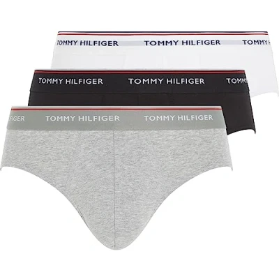 Abbildung von Tommy Hilfiger Brief 3 PACK Slip, Herren, Größe: Small, Black/sublunar/white