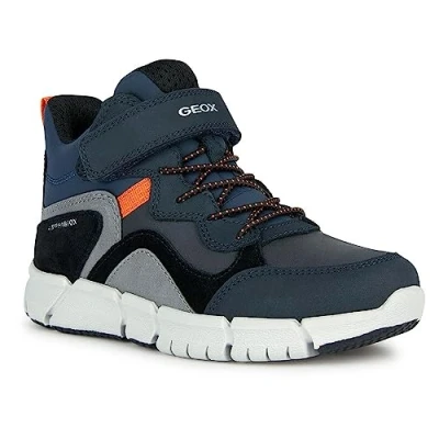 Abbildung von Geox Flexyper BOY ABX Sneaker high für Kinder, Größe: 31, Navy/orange Schuhe