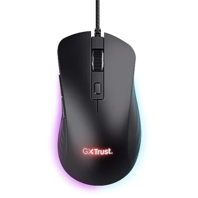 Abbildung von Trust GXT 924 Ybar+ Pro Gaming Maus Schwarz