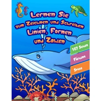 Abbildung von Lernen, Linien, Formen und Zahlen Nachzuzeichnen zu Schreiben: Übungsbuch zum Nachzeichnen Formen, Zahlen, für Kinder ab 3 ... Buchstaben, Jahren)