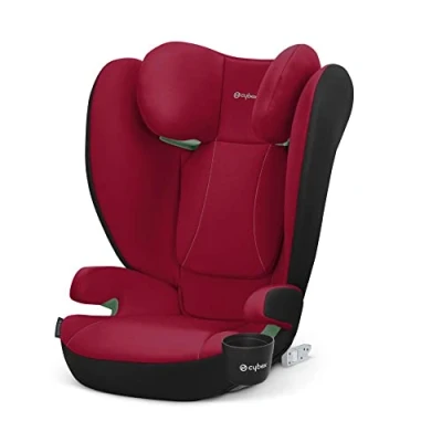 Abbildung von CYBEX Silver Autositz Solution B2 i Fix, Inkl. Getränkehalter, Für Autos mit und ohne ISOFIX, Ab ca. 15 50 kg, 3 bis 12 Jahre, Dynamic Red (Rot)