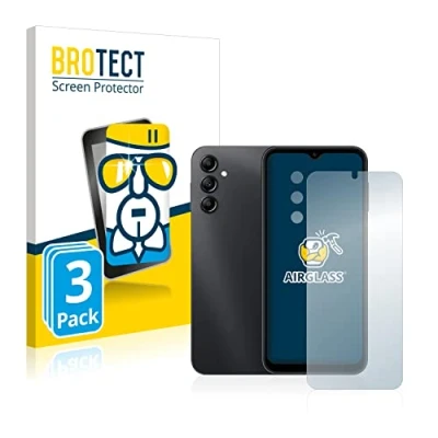 Abbildung von BROTECT Schutzglas für Samsung Galaxy A14 5G (Display+Kamera) (3 Stück) Schutzfolie Panzer Folie Glas [Extrem Kratzfest 9H, Anti Fingerprint,
