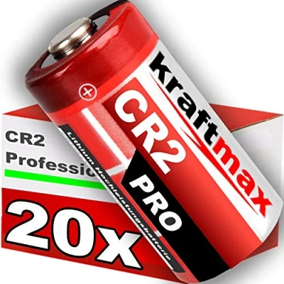 Abbildung von kraftmax 20er Pack CR2 Lithium Hochleistungs Batterie für professionelle Anwendungen Neueste Generation