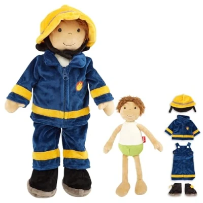 Abbildung von sigikid LERN PLÜSCH Puppe für Kinder, Größe: One Size, Blau