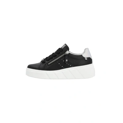 Abbildung von Rieker Evolution Damen Low Top Sneaker W0505, Frauen Halbschuhe,lose Einlage,straßenschuhe,Strassenschuhe,Sportschuhe,schwarz (00),37 EU / 4 UK