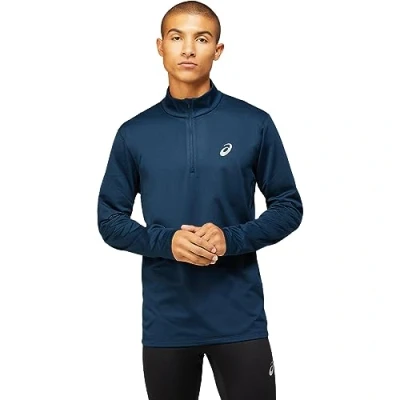 Abbildung von Asics CORE ZIP Winter Langarmshirt, Herren, Größe: Medium, French blue