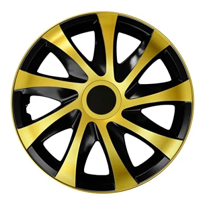 Abbildung von NRM Radzierblende Draco schwarz/Gold 14 Zoll 4er Set