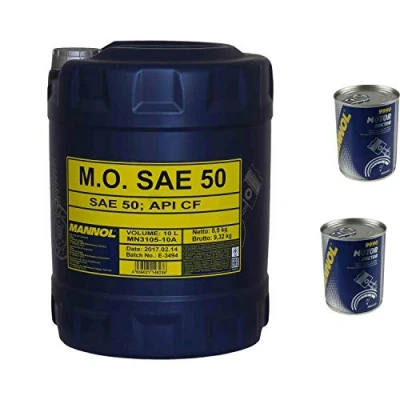 Abbildung von 10L Motoröl MANNOL M.O. SAE 50 Oldtimer Maschinenöl 2xMotor Doctor