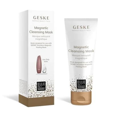 Abbildung von GESKE Magnetische Reinigungsmaske Verwendung mit der Touchless Magnetic Peeling Mask Tiefenreinigung Haut Gesichtsmaske magnetischen Partikeln Sanfte Formel Vitamin E &amp; Glycerin