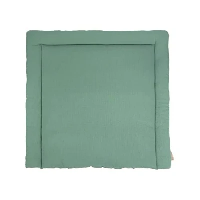 Abbildung von KraftKids Wickelauflage in Doppelkrepp Grün Jade, Wickelunterlage 60x70 cm (BxT), Wickelkissen