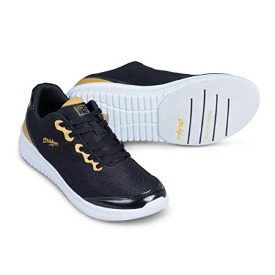 Abbildung von KR Damen Modern Bowlingschuhe, Schwarz/Gold, 7.5