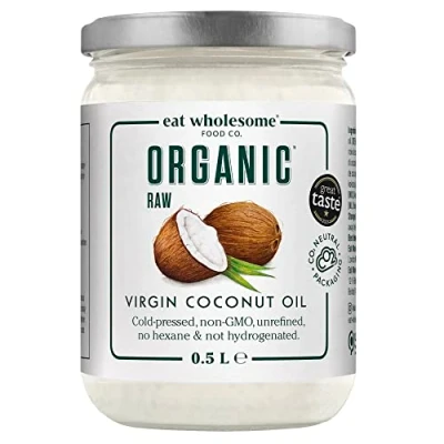 Abbildung von Eat Wholesome Organic Virgin Coconut Oil, 500 ml Bio kokosöl Zum Kochen Backen Für die hautfeuchtigkeitspflege Haarspülung