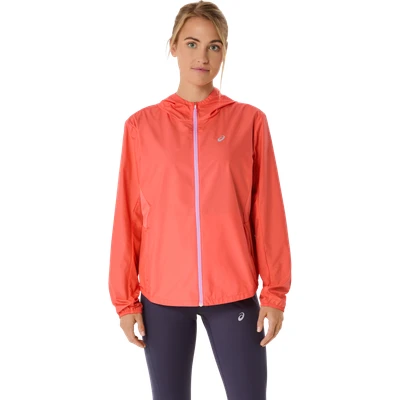 Abbildung von Asics CORE Jacket Laufjacke, Damen, Größe: Small, Coral reef