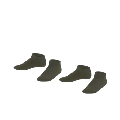 Abbildung von ESPRIT Unisex Kinder Foot Logo 2 Pack K SN Baumwolle kurz einfarbig Paar Sneakersocken, Grün, 31 34 (2er Pack)