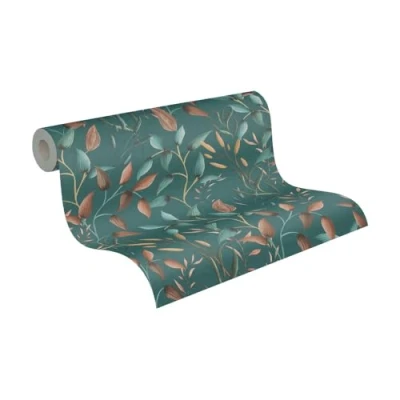 Abbildung von A.S. Création Vliestapete &quot;PintWalls II Blätterranken Tapete Mustertapete Blätter Natur&quot;, matt, floral für Schlafzimmer Küche Wohnzimmer Blätterranke Flur