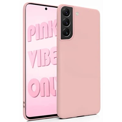 Abbildung von MyGadget Hülle für Samsung Galaxy S22 Plus robuste Silikon Schutzhülle TPU Case Slim Silikonhülle Back Cover Ultra Kratzfest Handyhülle matt Rosa