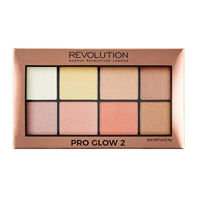 Abbildung von Makeup Revolution Pro Glow 2 Highlighter Palette