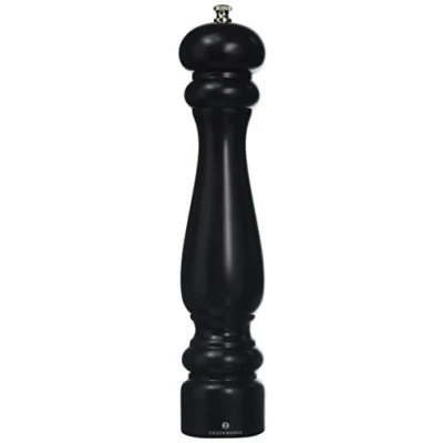 Abbildung von Zassenhaus Pfeffermühle POTSDAM , Mahlgrad einstellbar fein bis grob Keramikmahlwerk Made in Germany Manuelle Bereits vorbefüllt Schwarz Matt 30 cm