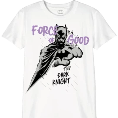Abbildung von dc comics Jungen Bobatmbts037 T Shirt, weiß, 8 Jahre