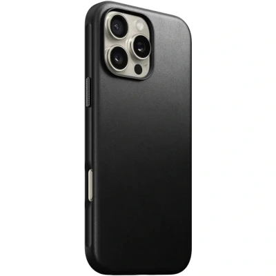 Abbildung von Nomad Modern Leather Case iPhone 16 Pro Max Schwarz