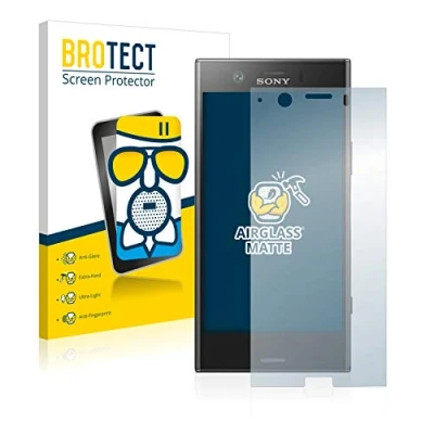 Abbildung von BROTECT Entspiegelungs Schutzglas für Sony Xperia XZ1 Compact Schutz Folie Panzerfolie Glas Matt [Extrem Kratzfest 9H, Anti Reflex, Fingerprint]