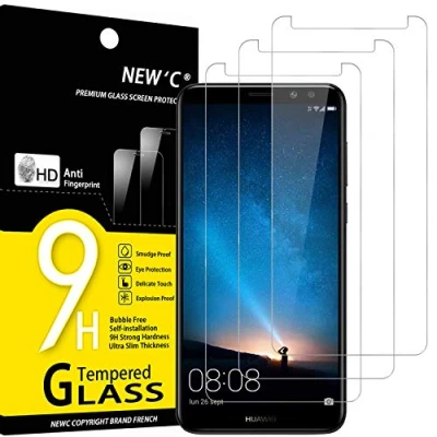 Abbildung von NEW&#039;C 3 Stück, Panzer Schutz Glas für Huawei Mate 10 Lite, Frei von Kratzern, 9H Härte, HD Displayschutzfolie, 0.33mm Ultra klar, Ultrabeständig