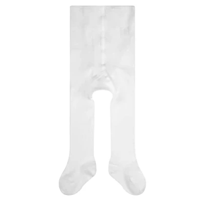 Abbildung von FALKE Unisex Baby Strumpfhose Family B TI nachhaltige biologische Baumwolle einfarbig 1 Stück, Weiß (White 2000) neu umweltfreundlich, 74 80