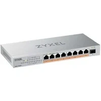 Abbildung von Zyxel 8 Port PoE 2.5G Multi Gig Unmanaged Switch @ 100W mit x PoE++(60W), 1 10G SFP+ Desktop oder Wandmontage [XMG 108HP]