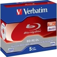 Abbildung von BD RE 50GB VERBATIM Blu Ray Rewritable 2x Speed Jewelcase 5 Stück