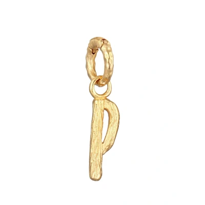 Abbildung von Elli Organic Letter P Anhänger goldcoloured, Damen, Größe: One Size, Gold coloured