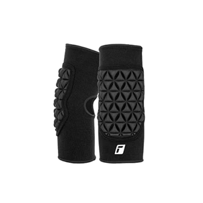 Abbildung von Reusch Herren Elbow Protector Deluxe Fußball Torhüter Ellbogenschoner gepolstert Bandage Kompression für Erwachsene Kinder Jugend zur Vermeidung von Verletzungen, Noir, XXS