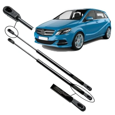 Abbildung von Ramor Strutz 2x Gasfeder Dämpfer Heckklappe Kompatibel mit Mercedes B Klasse W246, W242 2011 2018. Gasdruckfeder Heckklappendämpfer Ersatz für A2469800564 und Andere.