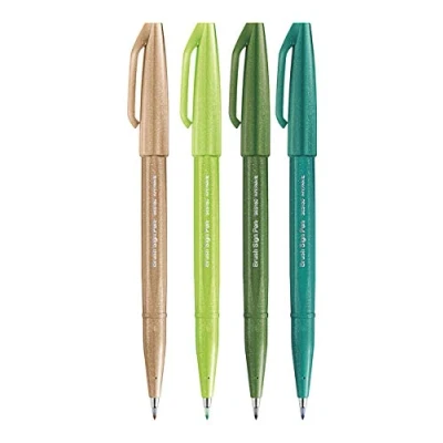 Abbildung von Pentel SES15C Pinselstift Set „Sommer“, 4 tlg
