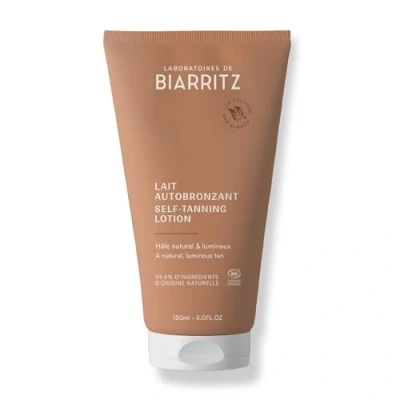 Abbildung von Laboratoires de Biarritz Bio zertifiziert Feuchtigkeitsspendende Selbstbräunungsmilch Eine schöne goldene Bräune das ganze Jahr über Gesicht und Körper 150 ml Hergestellt in Frankreich