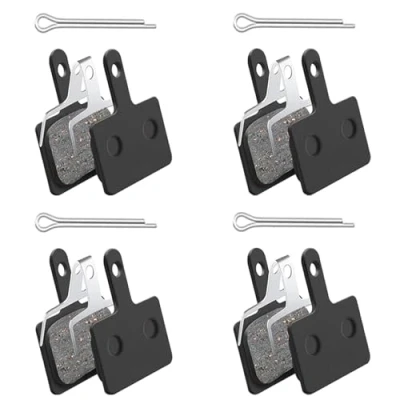 Abbildung von Ruikdly Bremsbeläge Fahrrad 4 Paare Shimano Resin Scheibenbremsbeläge Semi metallisch Verschleißfest für Tektro B01S M315.355.375.395.416.446.447.475.515.525.575
