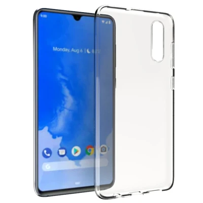 Abbildung von Samsung Galaxy A70 Hülle Silikon Accezz Soft Case/Backcover Handyhülle Transparent