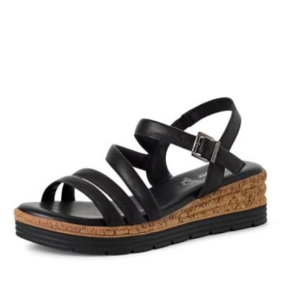 Abbildung von s.Oliver Keilsandalette, Damen, Größe: 37, Black Schuhe