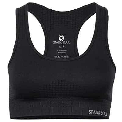 Abbildung von STARK SOUL Sport BH herausnehmbare Cups, Medium Support Schwarz, Größe XL