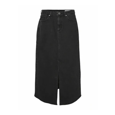 Abbildung von Vero Moda Jeansrock, Damen, Größe: Small, Black denim