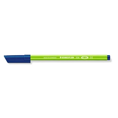 Abbildung von Staedtler 326 51 Fasermaler Noris Club, circa 1.0 mm, auswaschbar, 10 Stück im Kartonetui, gelbgrün