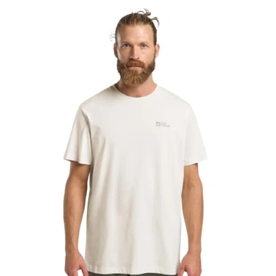 Abbildung von Jack Wolfskin Essential T M Tshirt basic, Herren, Größe: Medium, Cotton white